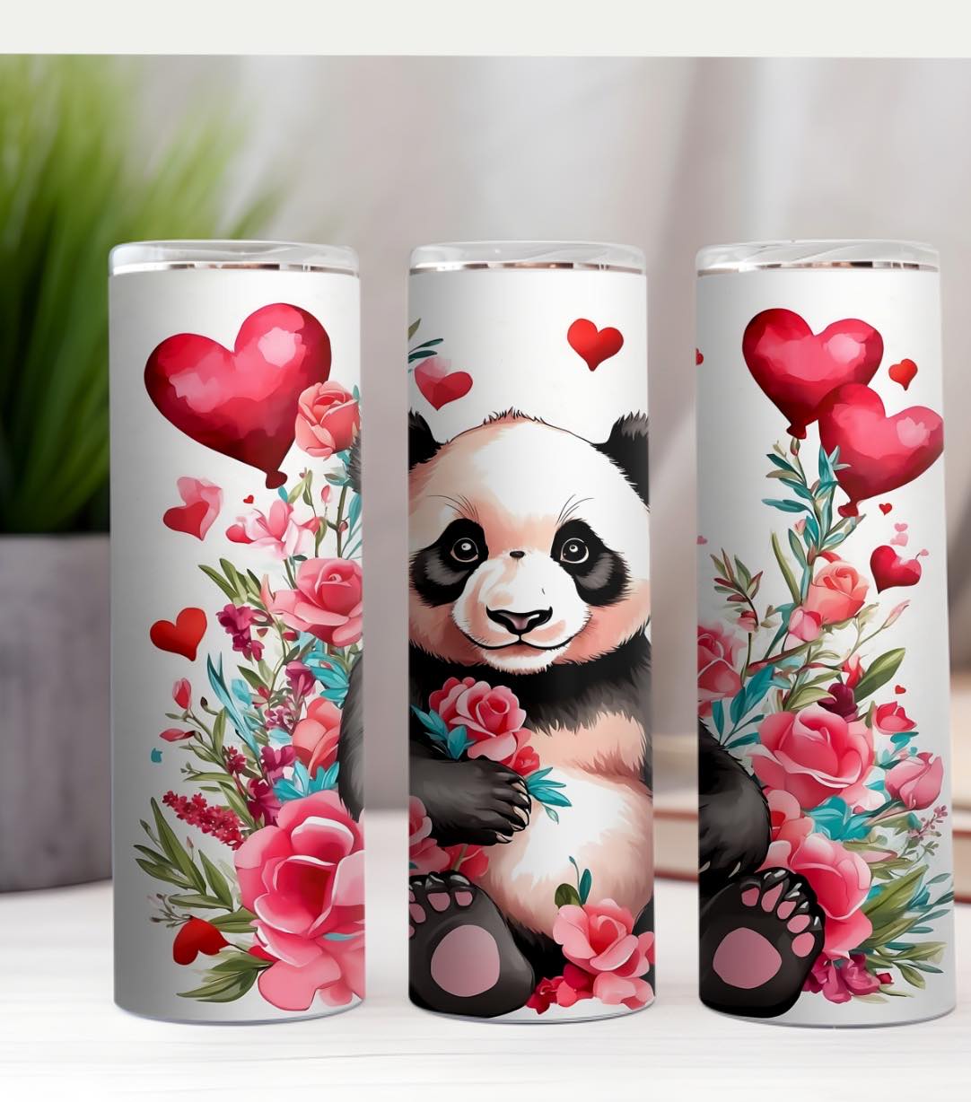 Panda hearts